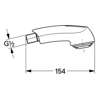 Grohe Spülbrause 46312 f. Zedra/Europlus edelstahl – Bild 2