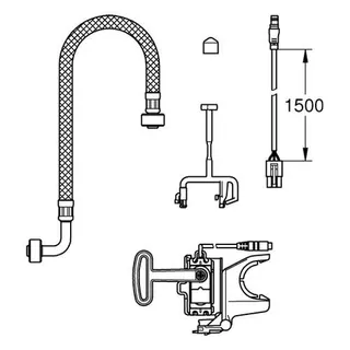 Grohe Installationsset Sensia Arena für autom. Spülung/Vorspülung – Bild 2