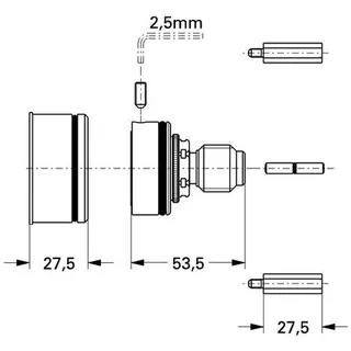 Grohe Verlängerungsset für 19621 27,5mm – Bild 2