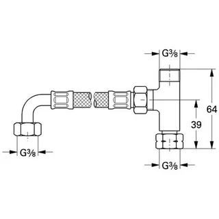 Grohe Anschlussset Grohtherm Micro 47533 chrom – Bild 2