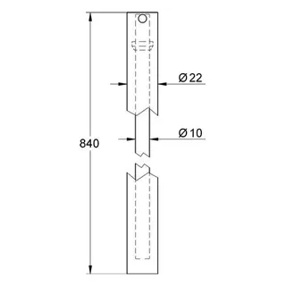 Grohe Euphoria Ersatzrohr für Duschsysteme 48054 15cm kürzer, chrom – Bild 2