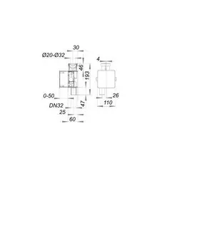 Dallmer Wandeinbau-Kondensatsiphon 138, DN32 – Bild 2