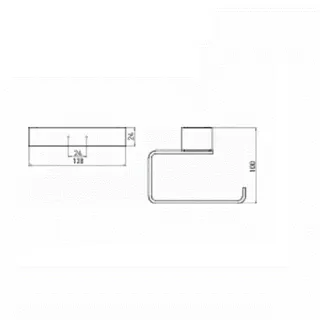 Emco Loft Papierhalter, ohne Deckel, chrom – Bild 2