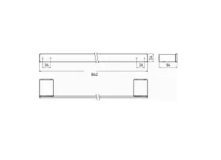 Emco Badetuchhalter Loft, edelstahloptik 800 mm – Bild 2