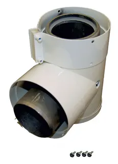 Wolf Revisions-T-Stück DN63/96 90 Gr mit Revisionsöffnung