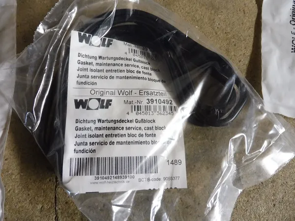 Wolf Dichtschnur Reinigungsdeckel Gussblock, für MGK-2 bis 300kW