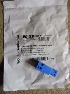 Wolf Gegenstecker RAST5F 3polig rot für WRS-System BM-2