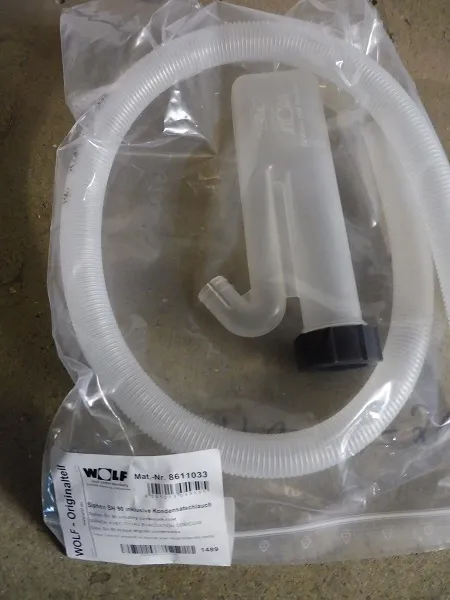 Wolf Sifon SH 90 inkl. Kondensatschlauch