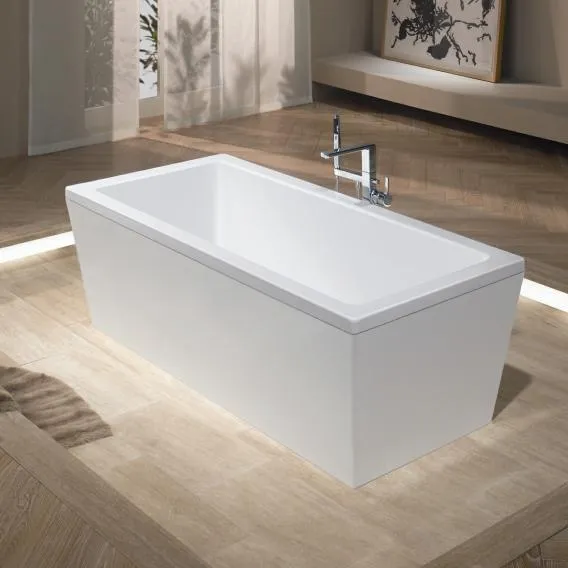 Kaldewei Conoduo Badewanne 190 x 90 cm, freistehend, weiß, mit Verkleidung