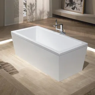 Kaldewei Conoduo Badewanne 190 x 90 cm, freistehend, weiß, mit Verkleidung