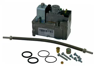 Wolf Gaskombiventil Stufe 1 VR 4601 CB und Zündgasleitung Set, NG-31E-90/110