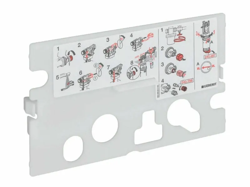 Geberit Schutzplatte für UP-SPK Bet.v.oben/v.vorne, BH 820/900