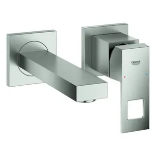 Grohe Eurocube 2-Loch Waschtisch-Fertigset 171 mm (supersteel)