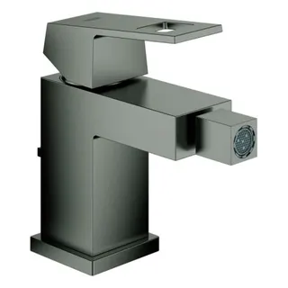 Grohe Eurocube Bidetmischer mit Ablaufgarnitur (hard graphite gebürstet)