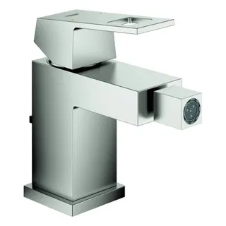 Grohe Eurocube Bidetmischer mit Ablaufgarnitur (supersteel)