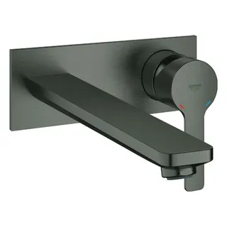 Grohe Lineare 2-Loch Waschtisch-Fertigset (hard graphite gebürstet)