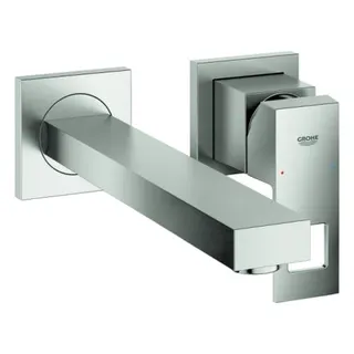 Grohe Eurocube 2-Loch Waschtisch-Fertigset (supersteel)