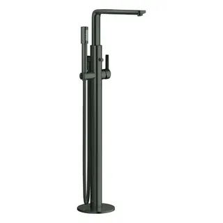 Grohe Lineare Wannen-Fertigset für Bodenmontage (hard graphite gebürstet)