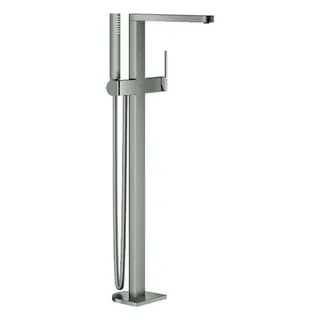 Grohe Plus Wannen-Fertigset für Bodenmontage (hard graphite gebürstet)