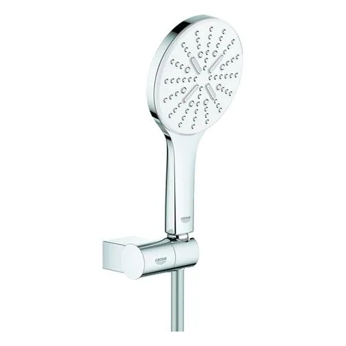 Grohe Rainshower 130 Brauseset mit verstellbarem Wandhalter, 9,5l/min (moon white/chrom)