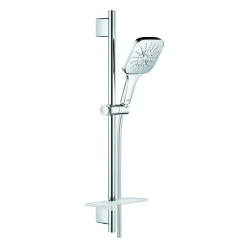 Grohe Rainshower SmartActive 130 Cube Brauseset mit 600 mm Stange & Ablage (chrom)