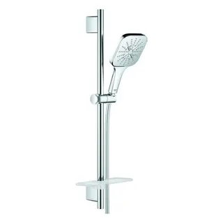 Grohe Rainshower SmartActive 130 Cube Brauseset mit 600 mm Stange & Ablage (chrom)