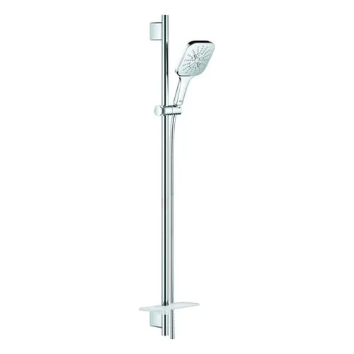 Grohe Rainshower SmartActive 130 Cube Brauseset mit 900 mm Stange & Ablage (chrom)