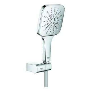 Grohe Rainshower SmartActive 130 Cube Brauseset mit verstellbarem Wandhalter, 9,5l/min (chrom)