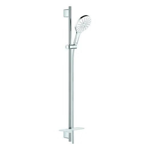 Grohe Rainshower SmartActive 150 Brauseset mit 900 mm Stange, 9,5l/min (moon white/chrom)
