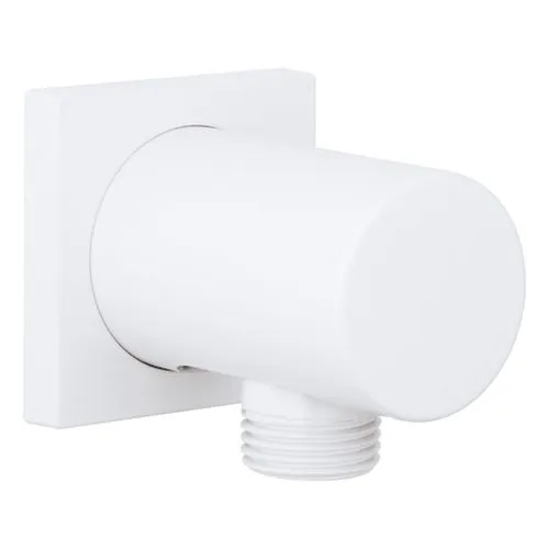 Grohe Rainshower Wandanschlussbogen mit eckiger Rosette (moon white)