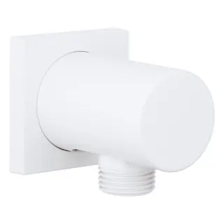 Grohe Rainshower Wandanschlussbogen mit eckiger Rosette (moon white)