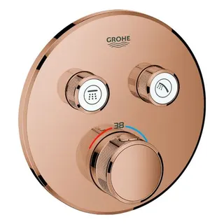 Grohe Grohtherm SmartControl Thermostat-Fertigset mit 2 Absperrventilen (warm sunset)