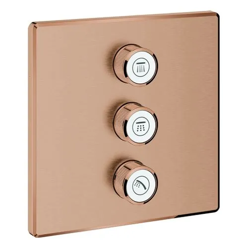 Grohe Grohtherm SmartControl UP-Ventil-Fertigset 3-fach (warm sunset gebürstet)