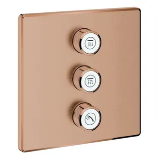 Grohe Grohtherm SmartControl UP-Ventil-Fertigset 3-fach (warm sunset gebürstet)