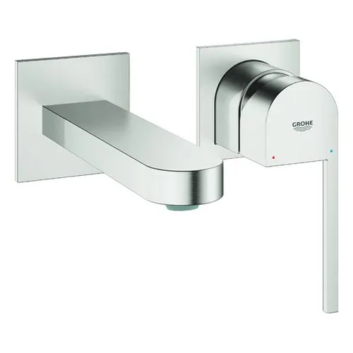 Grohe Plus 2-Loch Waschtisch-Wandarmatur147 mm (supersteel)