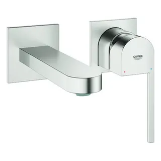 Grohe Plus 2-Loch Waschtisch-Wandarmatur147 mm (supersteel)