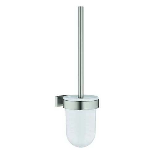 Grohe Essentials Cube WC-Bürstengarnitur für Wandmontage, Metall (supersteel)