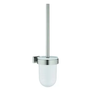 Grohe Essentials Cube WC-Bürstengarnitur für Wandmontage, Metall (supersteel)