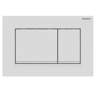 Geberit Sigma30 Betätigungsplatte für 2-Mengen-Spülung (weiß matt / weiß)