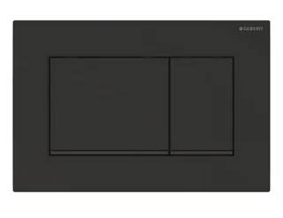 Geberit Sigma30 Betätigungsplatte für 2-Mengen-Spülung (schwarz matt / schwarz)