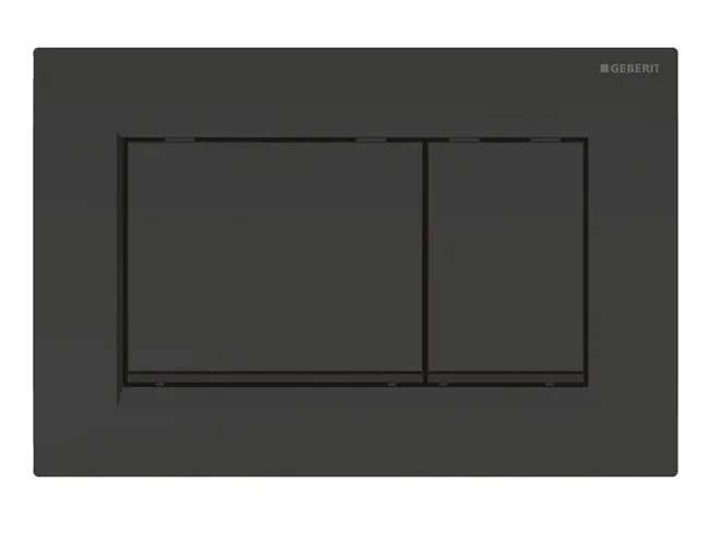 Geberit Sigma30 Betätigungsplatte für 2-Mengen-Spülung (schwarz glänzend / schwarz matt)