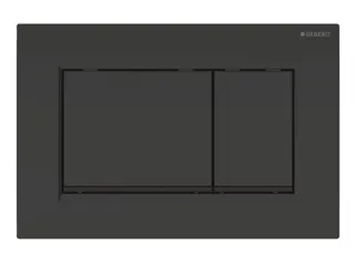 Geberit Sigma30 Betätigungsplatte für 2-Mengen-Spülung (schwarz glänzend / schwarz matt)