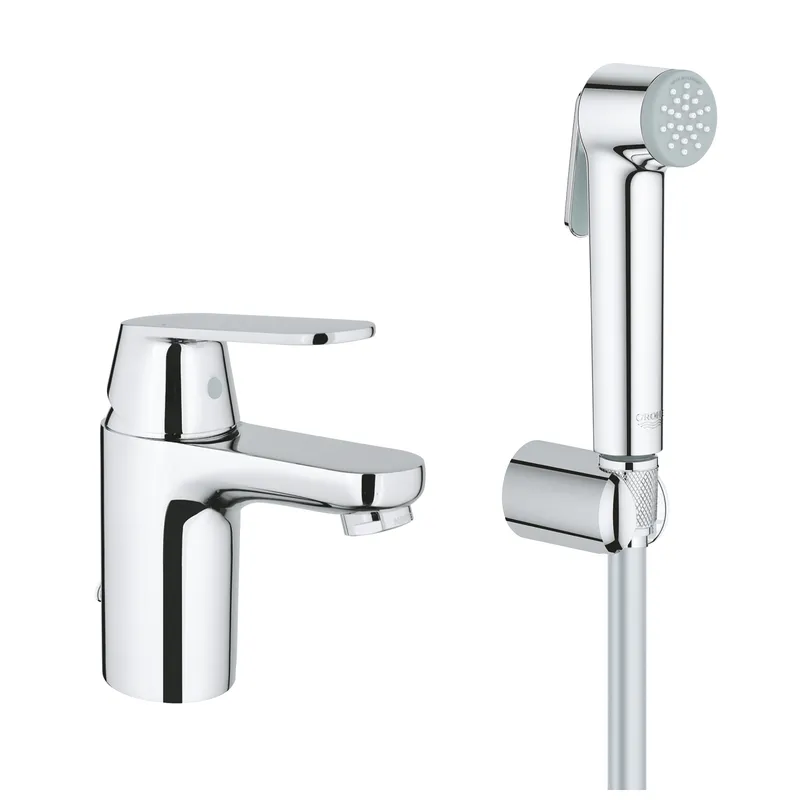 Grohe Eurosmart Cosmopolitan Waschtischmischer S-Size (chrom) mit Brauseset