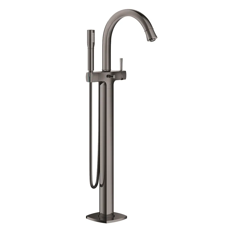 Grohe Grandera Wannen-Fertigset für Bodenmontage (hard graphite)