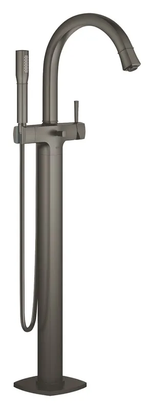 Grohe Grandera Wannen Armatur für die Bodenmontage (hard graphite gebürstet)