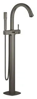 Grohe Grandera Wannen Armatur für die Bodenmontage (hard graphite gebürstet)