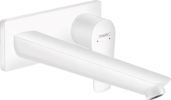 Hansgrohe Talis E 2-Loch Waschtischmischer (mattweiß)