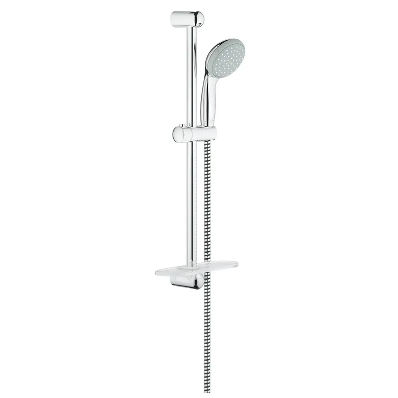 Grohe Tempesta 100 Brauseset mit 600 mm Stange & Ablage (chrom)
