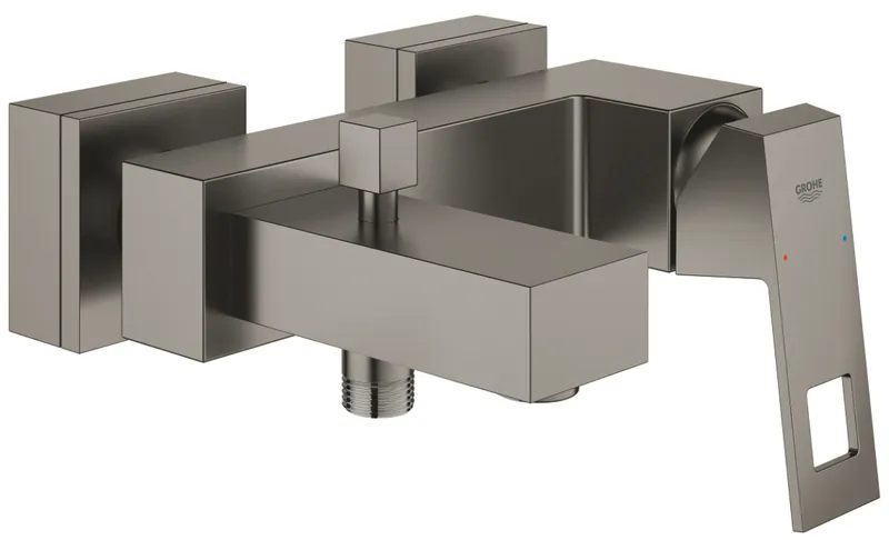 Grohe Eurocube Badearmatur, Aufputz (hardgraphite gebürstet)