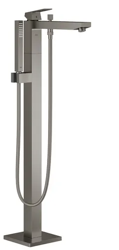 Grohe Eurocube Einhand-Wannenbatterie DN 15, Bodenmontage (hard graphite gebürstet)
